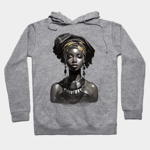 Afrocentric Woman Hoodie by Graceful Designs